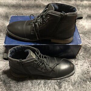 B52 by Bullboxer Men's Boots, Size 10, Black, 945-X8-8005B-BKGY, Medium Width